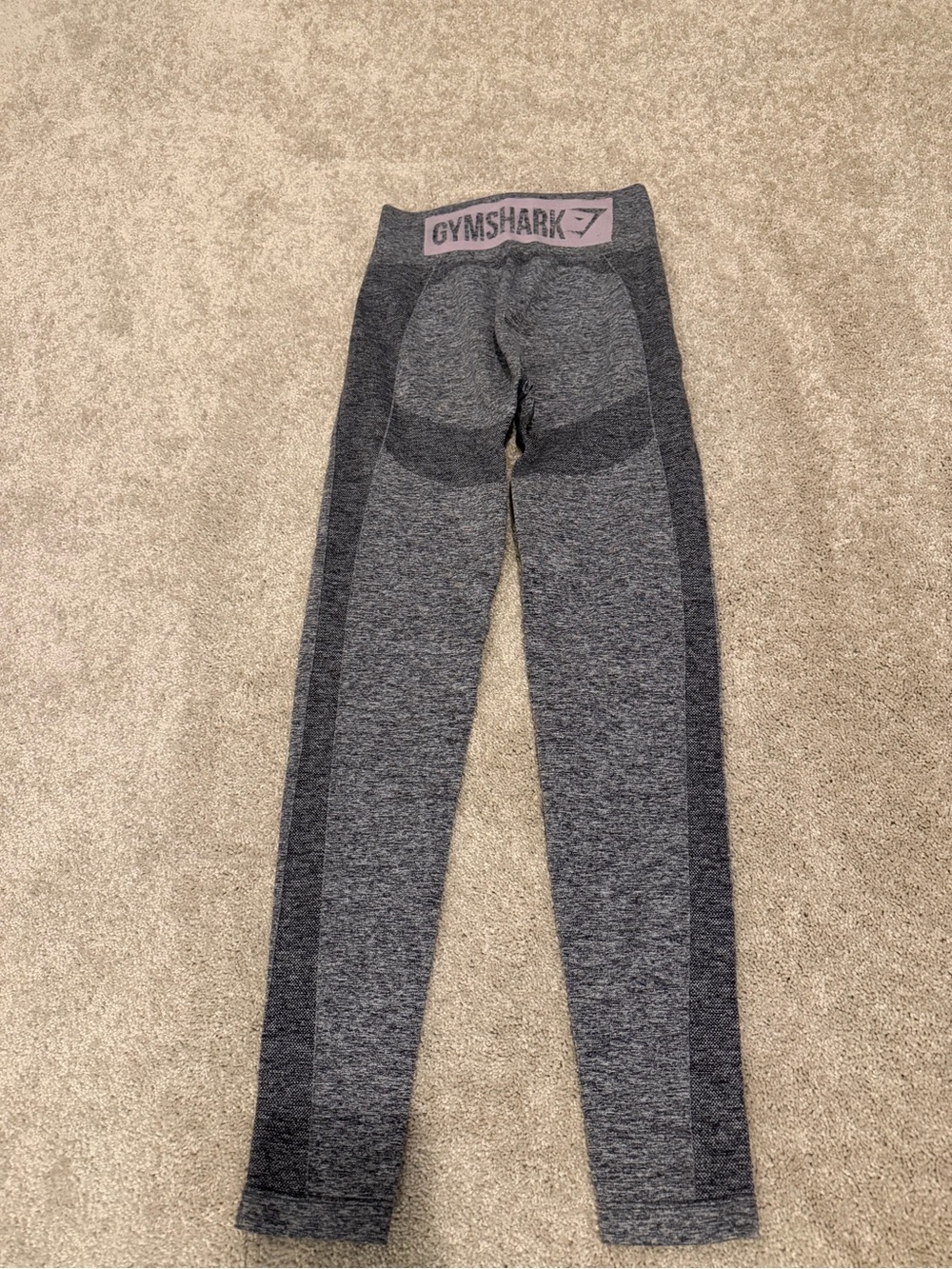 Gymshark Grey Seamless Leggings with Dark Paneling